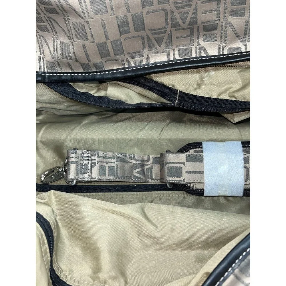 Kenneth Cole Reaction Beige 22" Rolling Duffel Bag Travel Carry On Wheeled Bag - Picture 11 of 16